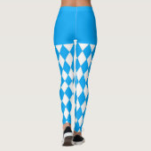Beer Festival Bavarian Flag Pattern Oktoberfest Leggings (Achterkant)
