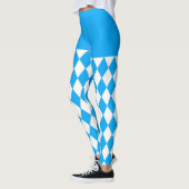 Beer Festival Bavarian Flag Pattern Oktoberfest Leggings (Links)