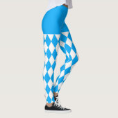 Beer Festival Bavarian Flag Pattern Oktoberfest Leggings (Rechts)