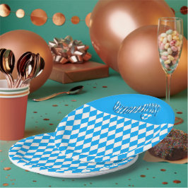 Beer Festival Bavarian Flag Pattern Oktoberfest Pa Papieren Bordje