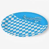 Beer Festival Bavarian Flag Pattern Oktoberfest Pa Papieren Bordje (Gekanteld)