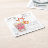 Beer festival, Undecisions Cat, bier Mat Kartonnen Onderzetters (Schuin)