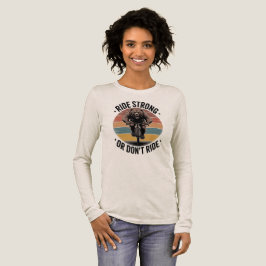 Beer Fiets Vintage Zonsondergang Fietser Design Tri-Blend Shirt