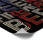 Beer Fireworks Retro 4 juli-paradedrank Poster (Hoek)
