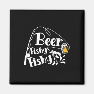 Beer Fishy Fishy Funny Gevist Alcoholliefhebber Qu Magneet