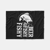 Beer Fishy Funny Vist Fleece Deken (Voorkant (Horizontaal))
