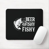 Beer Fishy Funny Vist Muismat (Met muis)