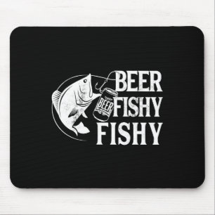 Beer Fishy Funny Vist Muismat