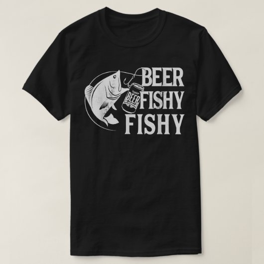 Beer Fishy Funny Vist T-shirt (Design voorkant)