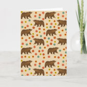 Beer Floral Pattern Bedankkaart (Voorkant)