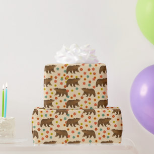 Beer Floral Pattern Cadeaupapier
