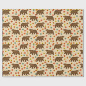 Beer Floral Pattern Cadeaupapier (Vlak)