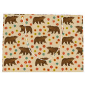 Beer Floral Pattern Groot Cadeauzakje (Achterkant)