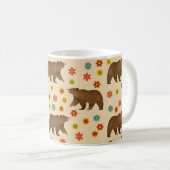 Beer Floral Pattern Koffiemok (Voorkant rechts)