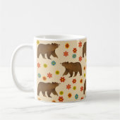 Beer Floral Pattern Koffiemok (Links)