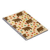 Beer Floral Pattern Notitieboek (Rechterzijde)