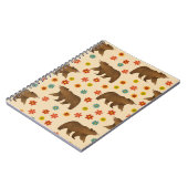 Beer Floral Pattern Notitieboek (Linkerzijde)