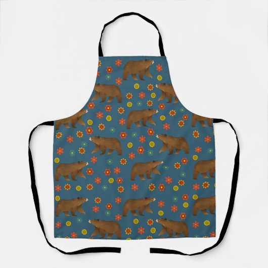 Beer Floral Pattern Schort (Voorkant)