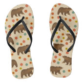 Beer Floral Pattern Teenslippers (Voetbed)