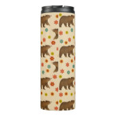 Beer Floral Pattern Thermosbeker (Achterkant)