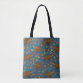 Beer Floral Pattern Tote Bag (Voorkant)