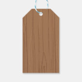 Beer ・ Forest Animal Rustic Illustratie bos Cadeaulabel (Achterkant)