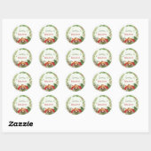 Beer Forest Botanische Natuur Baby shower Ronde Sticker (Vel)