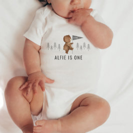 Beer Forest First Birthday Romper