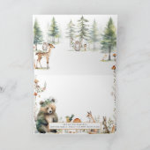 Beer Forest Leuke Dieren Herten Woodland Baby show Kaart (Binnen)