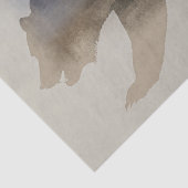 Beer Forest Roe Deer Rainbow Silhouette Tissuepapier (Detail)