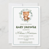 Beer Forest Waterverf Baby shower Kaart (Voorkant)