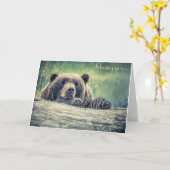 Beer Fotografie Kaart: Missen van U of elke gelege Kaart (Gele Bloem)