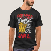 Beer Funny Aangepaste tekst T-shirt (Voorkant)