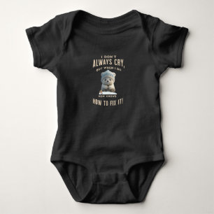 Beer Funny Baby Bodysuit: "Ik schreeuw niet altijd Romper
