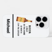 Beer Funny Gezegde Beer in Handmatige naam Persona Case-Mate iPhone Case (Achterkant (horizontaal))