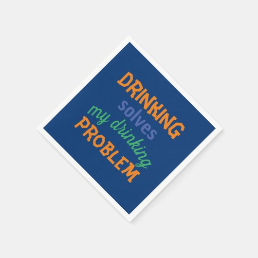 Beer Funny Quote: Drink lost Drink probleem op Servet (Hoek)