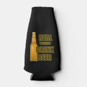 Beer Funny Real Women Bottle Cooler (Voorkant)