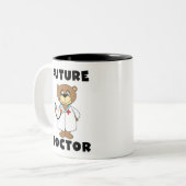 Beer Future Doctor Tweekleurige Koffiemok (Voorkant links)