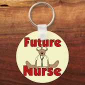 Beer Future Nurse T-shirts en cadeautjes Sleutelhanger (Voorkant)