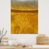 Beer Galaxy a Celestial Quenching Foam Poster (Keuken)