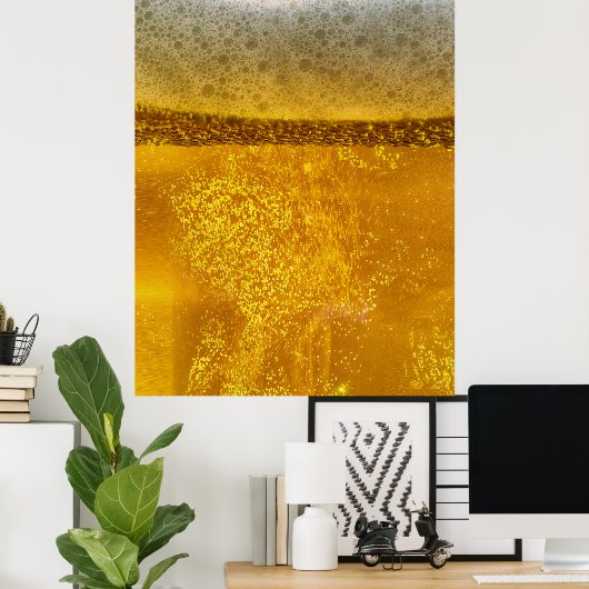 Beer Galaxy a Celestial Quenching Foam Poster (Thuiskantoor)