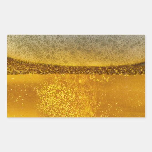 Beer Galaxy a Celestial Quenching Foam Rechthoekige Sticker (Voorkant)