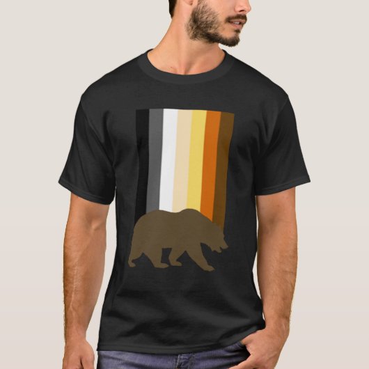 Beer Gay Beer Pride Flag T-shirt (Voorkant)