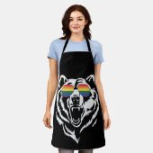 Beer Gay LGBTQ Rainbow Zonnebril Pride Flag Schort (Gedragen)