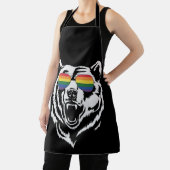 Beer Gay LGBTQ Rainbow Zonnebril Pride Flag Schort (Insitu)