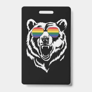Beer Gay LGBTQ Regenboog Zonneschermen Pride Vlag Badge