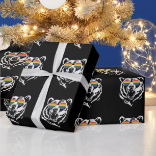 Beer Gay LGBTQ Regenboog Zonneschermen Pride Vlag Cadeaupapier