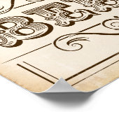 BEER-gebarentafdruk  partij Poster (Hoek)