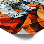 Beer gebrandschilderd glas poster (Hoek)