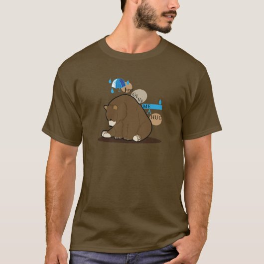 Beer (geef me gewoon een knuffel) t-shirt (Voorkant)